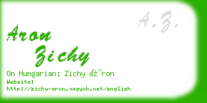 aron zichy business card
